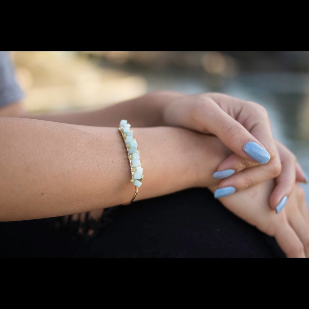 Mint Cube Bracelet